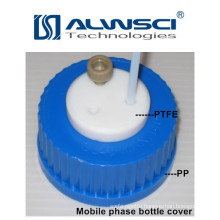 blue screw cap with PP / PEEK connector GL45